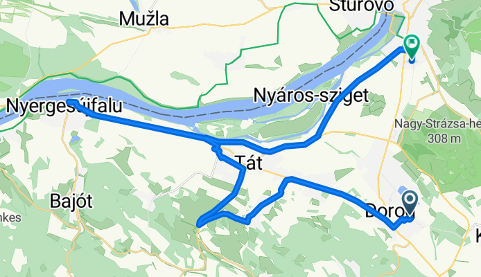 Dorog-Tát-Nyergesújfalu-Esztergom