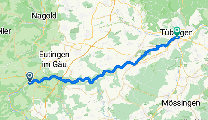 Radtour von Horb am Neckar nach Tübingen CLONED FROM ROUTE 955594