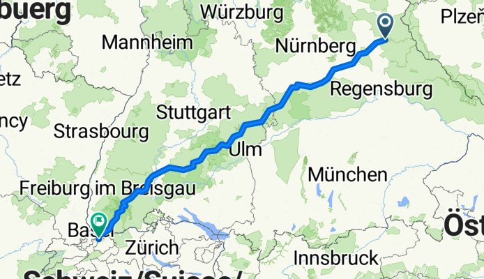 Wernberg-Köblitz nach Bopfingen