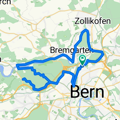 Matchvorbereitig Basu-YB, Aareschloufe-Bremertrail retour