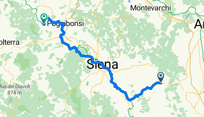 Rapolano Terme to San Gimignano
