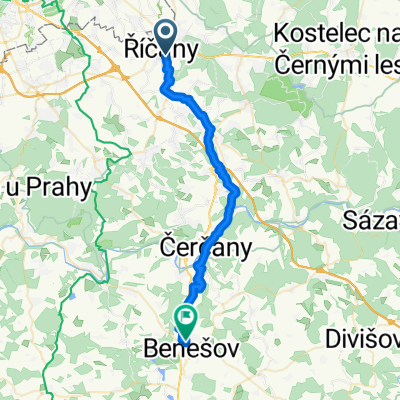 Říčany to Benešov