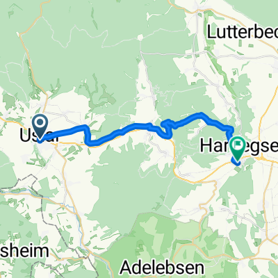 Uslar-Hardegsen Erdbeerhof durch den Wald