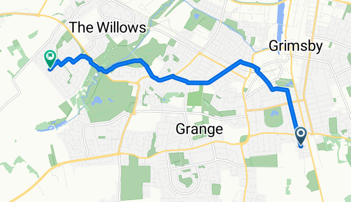 30 Weelsby Avenue, Grimsby to 33 Oakwood Drive, Grimsby