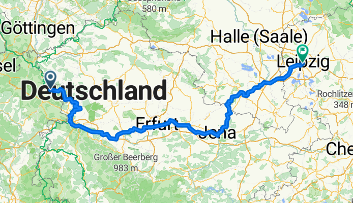 Höstens cykling Thüringen