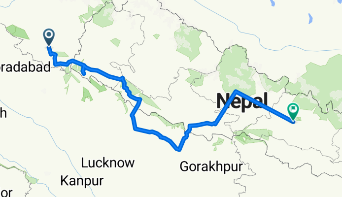 Kathgodam - Kathmandu