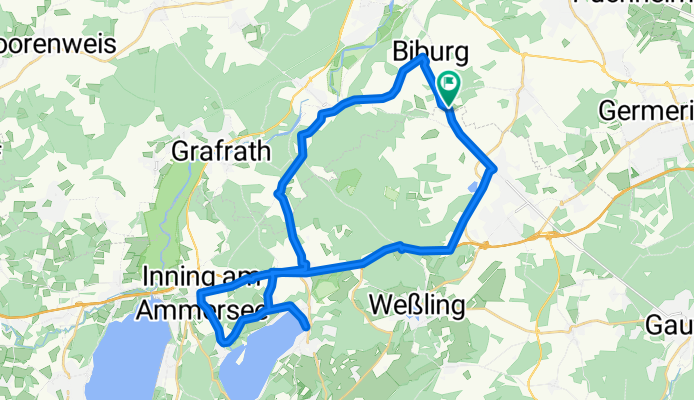 Wörthsee Triathlon Radstrecke