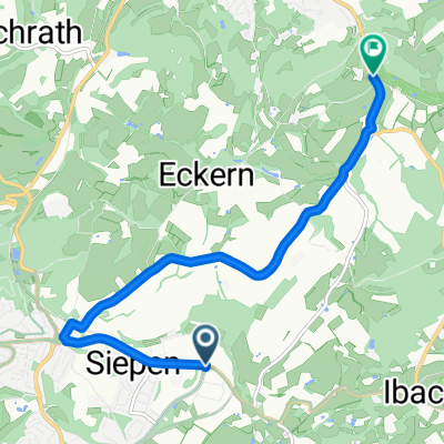 Alt 6,7km Vorschlag 1, Verlauf : Am Rosenhügel - Siebeneicker Straße - Blücherstraße - Donnenberger Straße - Nordrather Straße - Donnerstraße