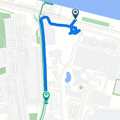 Uferstraße 44, Kiel nach Schleusenstraße 20, Kiel