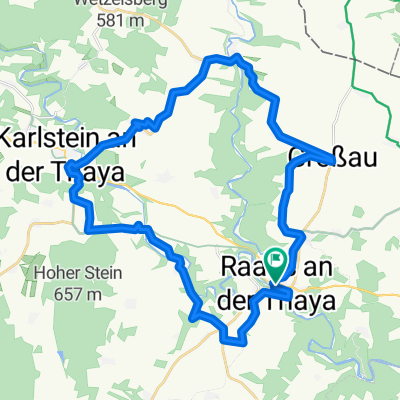 Route Radrunde Raabs an der Thaya