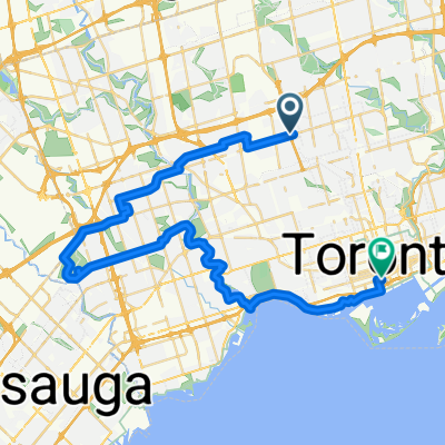 Lawrence West to Union Station Via Centennial Park, Duck Pond, Humber River Trail,