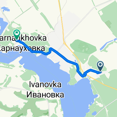 От Сосновая улица, Ржавец до Речной переулок 9, Белгород