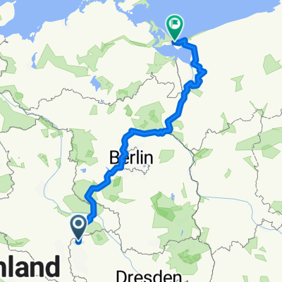 Radtour von Delitzsch nach Swinemünde