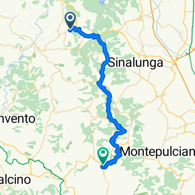 Route to Pienza