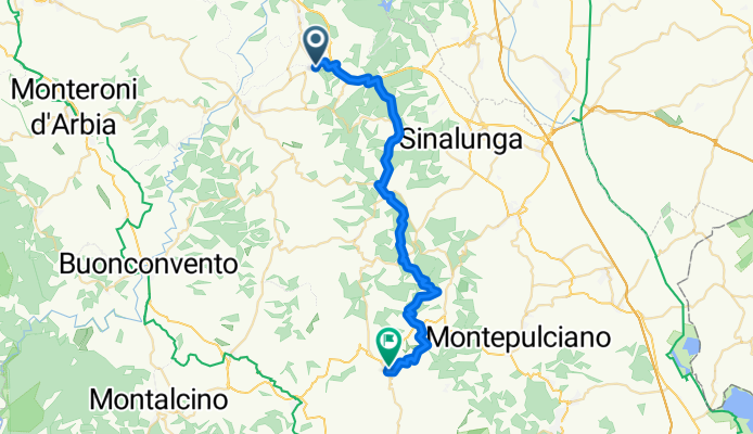 Route to Pienza