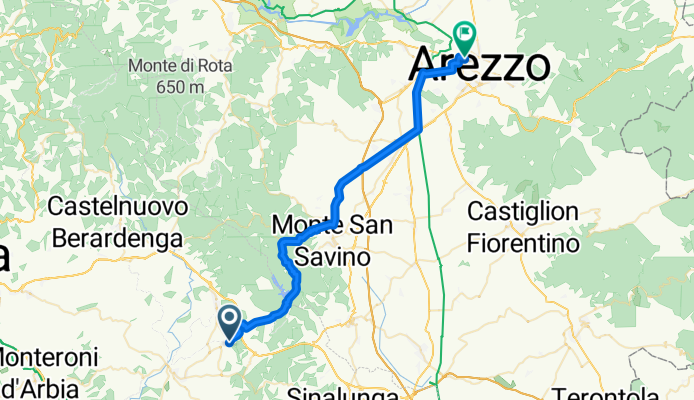 Route to Arezzo