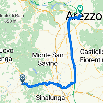 Route to Arezzo