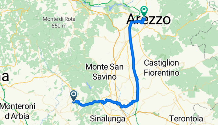 Route to Arezzo