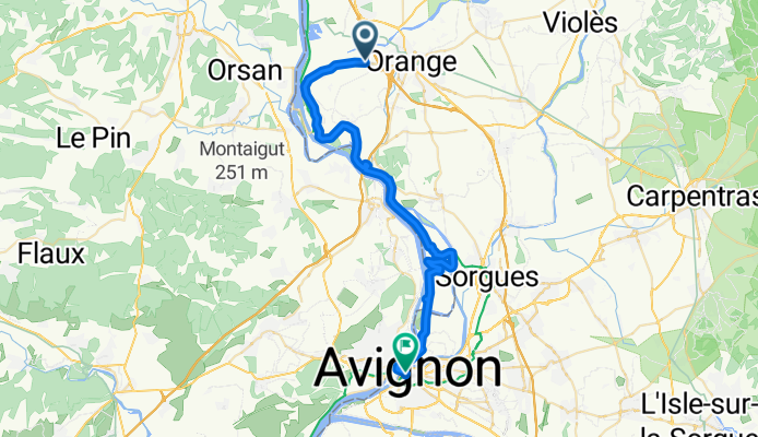 Chemin de Martignan 1429, Orange nach Rue Joseph Vernet 23, Avignon