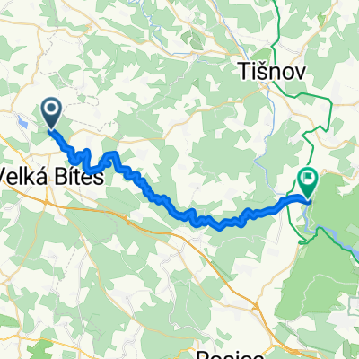 Údolím Bílého potoka. Vlkov - Brno na parník