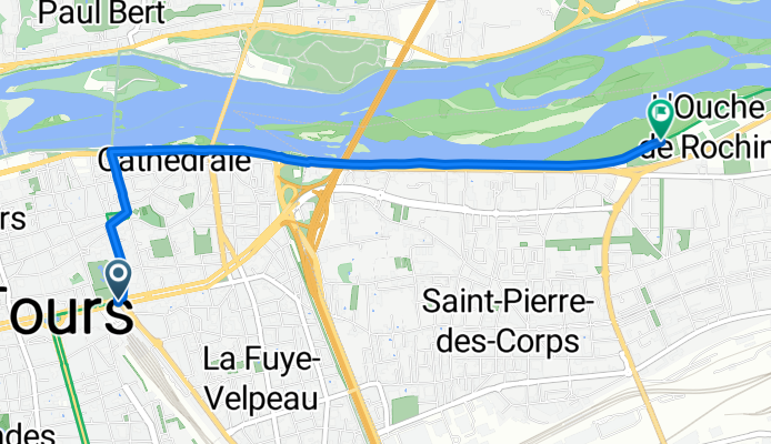 EuroVelo 3: Tours to Saint-Pierre-des-Corps