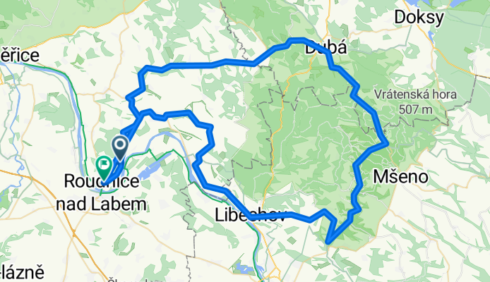 Vědomice - Kokořín, okruh