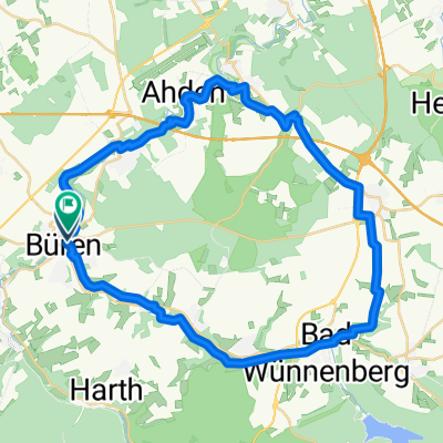 Route in Büren