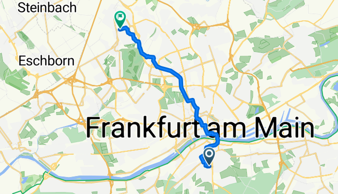 Route in Frankfurt am Main