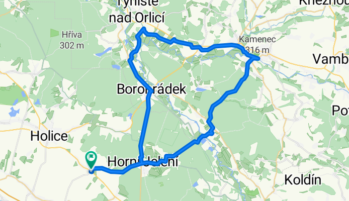 Borohrádek, Lípa, Kostelec nad Orlicí