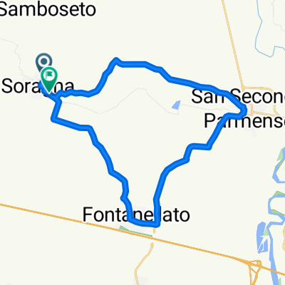 Da Via Giacomo Matteotti 31, Soragna a Viale I Maggio 14A, Soragna
