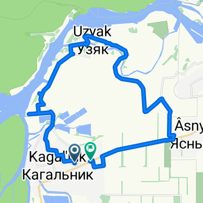 Route in Kagal'nitskoye