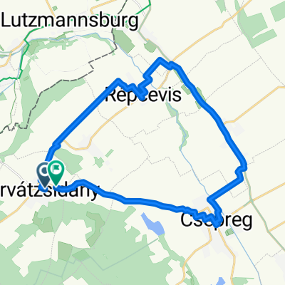 Route in Horvátzsidány
