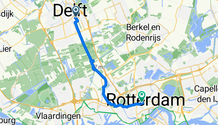 Route to Rotterdam Centraal Train Station