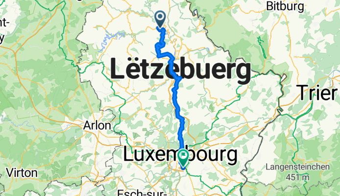 Route to Howald