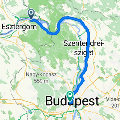BUD11 Esztergom - Budapest linksseitig
