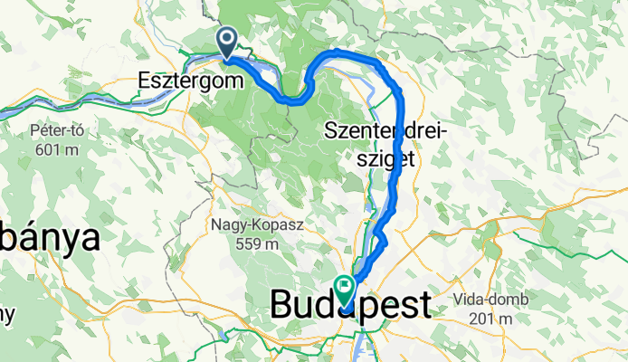 BUD11 Esztergom - Budapest linksseitig