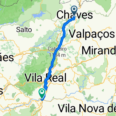 1. Chaves- Régua bahn Route