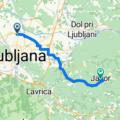From Ljubljana to Ljubljana-Dobrunje
