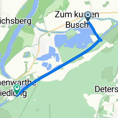 Route in Burg