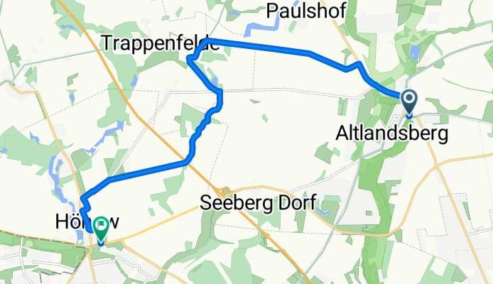 Historische Stadtkerne Route 1 [Zubringer Hönow]