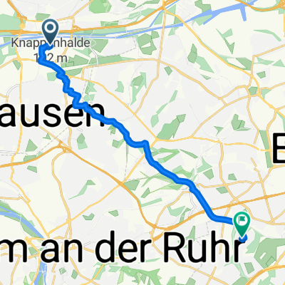 CentrO-Promenade 25-27, Oberhausen nach Steile Straße 60 a, Essen
