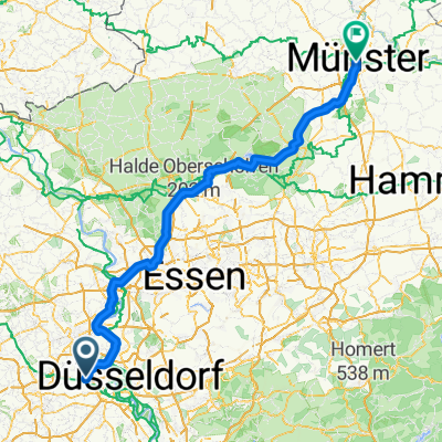 Von  Kaarst nach Münster