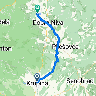 Krupina- Bzovská Lehôtka- Sása- Dobrá Niva v.n.