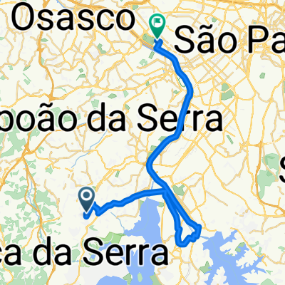 Capão redondo a Villa lobos pela ciclovia da marginal de ponta a ponta 