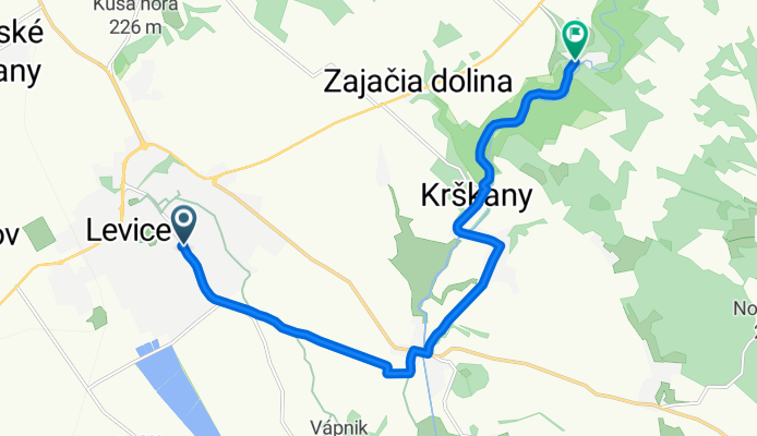 Levice - Staré Levice - Veľké Krškany - Horša