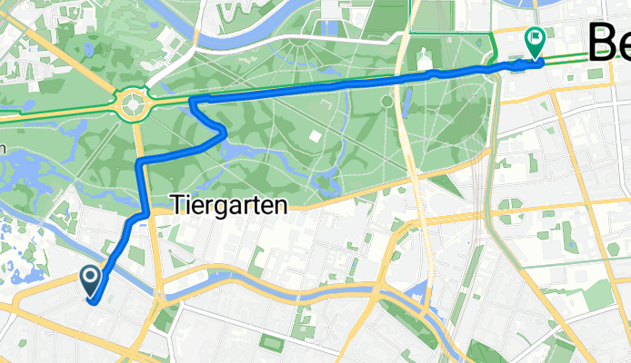 Wichmannstraße 8, Berlin nach Unter den Linden 80, Berlin