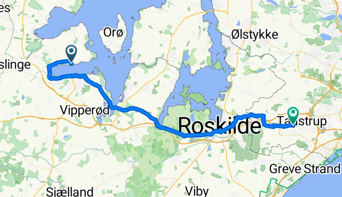 From Holbæk via Munkholm to Tåstrup