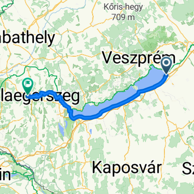 From Balatonvilágos to Zalaegerszeg