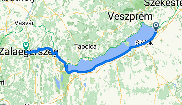From Balatonvilágos to Zalaegerszeg