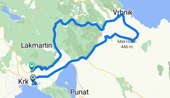 Route in Krk
